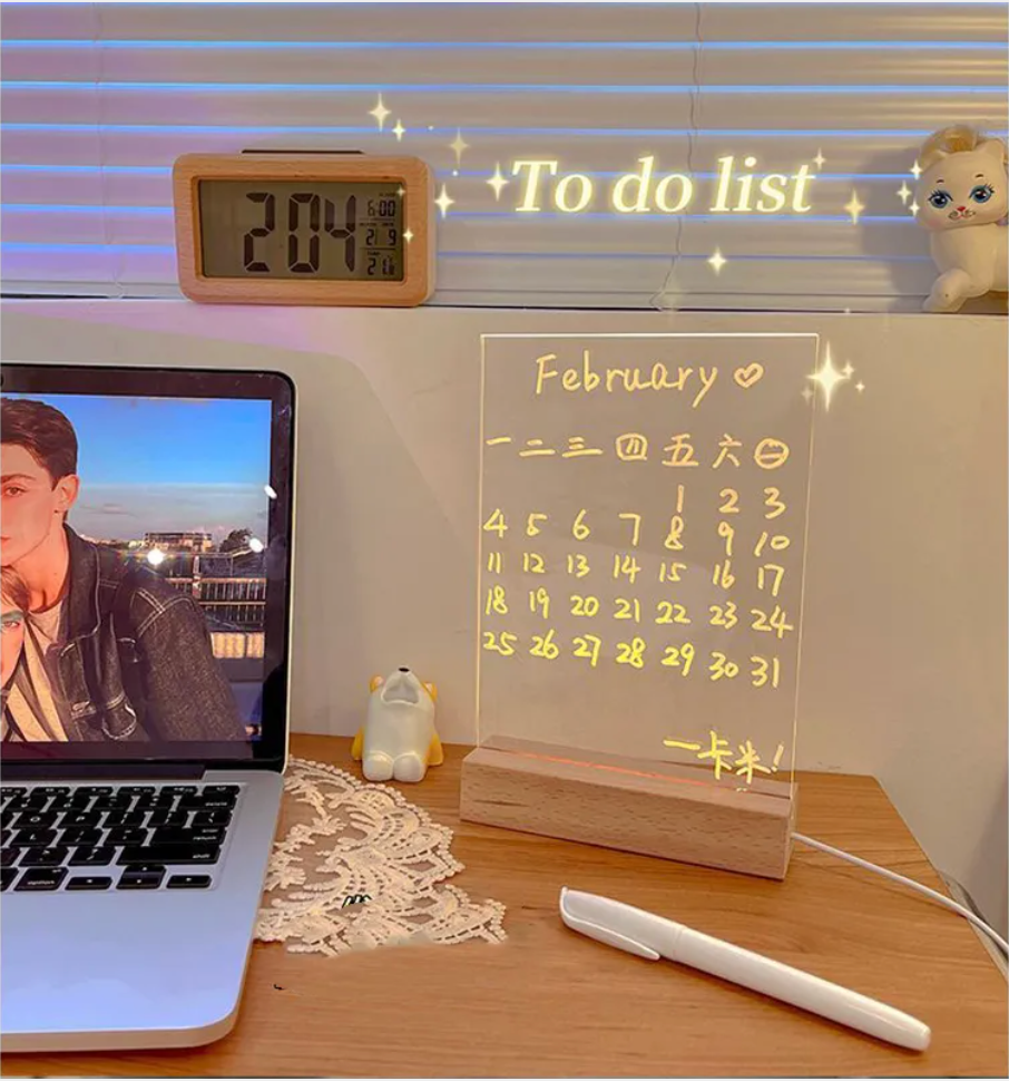 Illuminated Planning Board (Visual Schedule & Reminder Support)