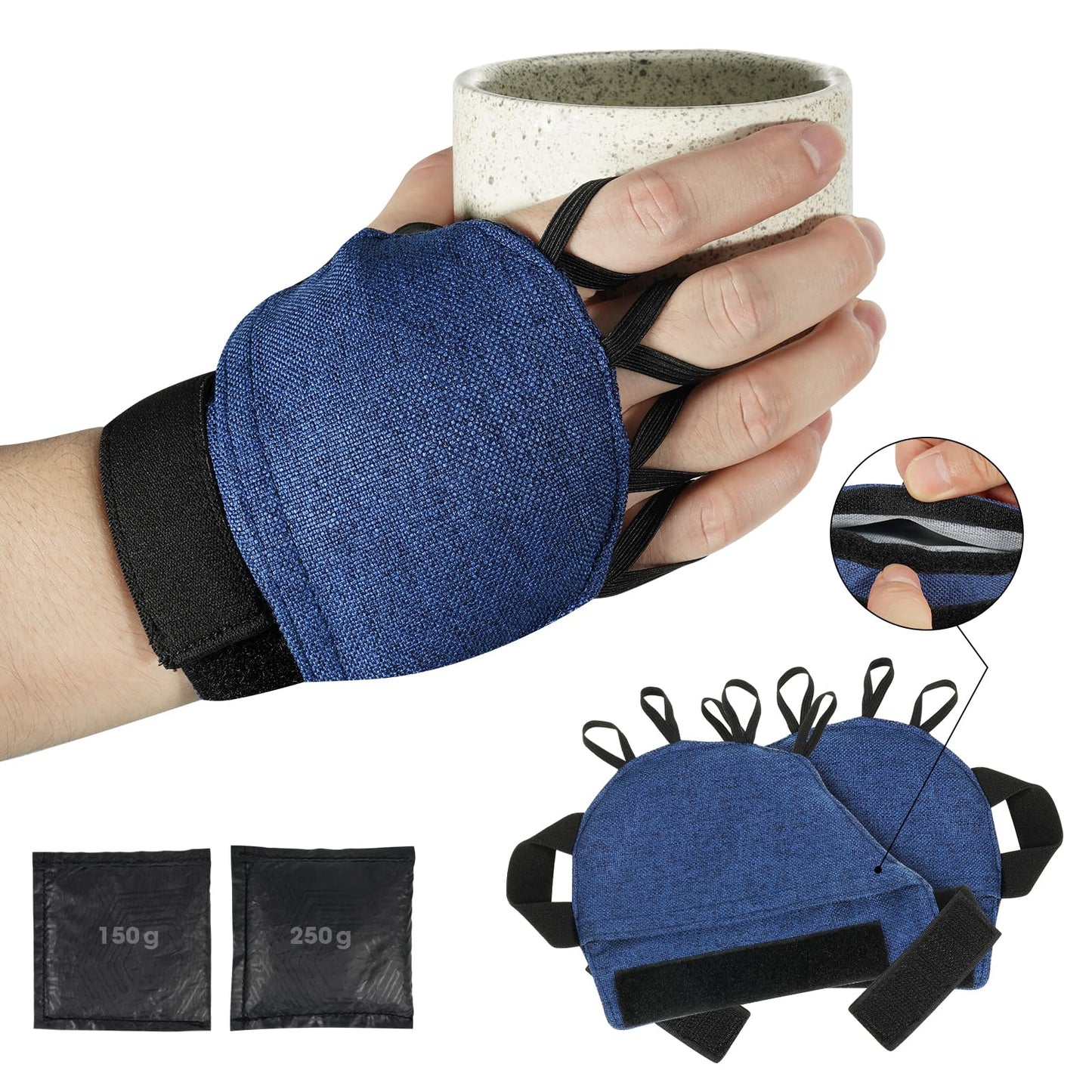 Weighted Hand Support Gloves (Stability & Control Support)