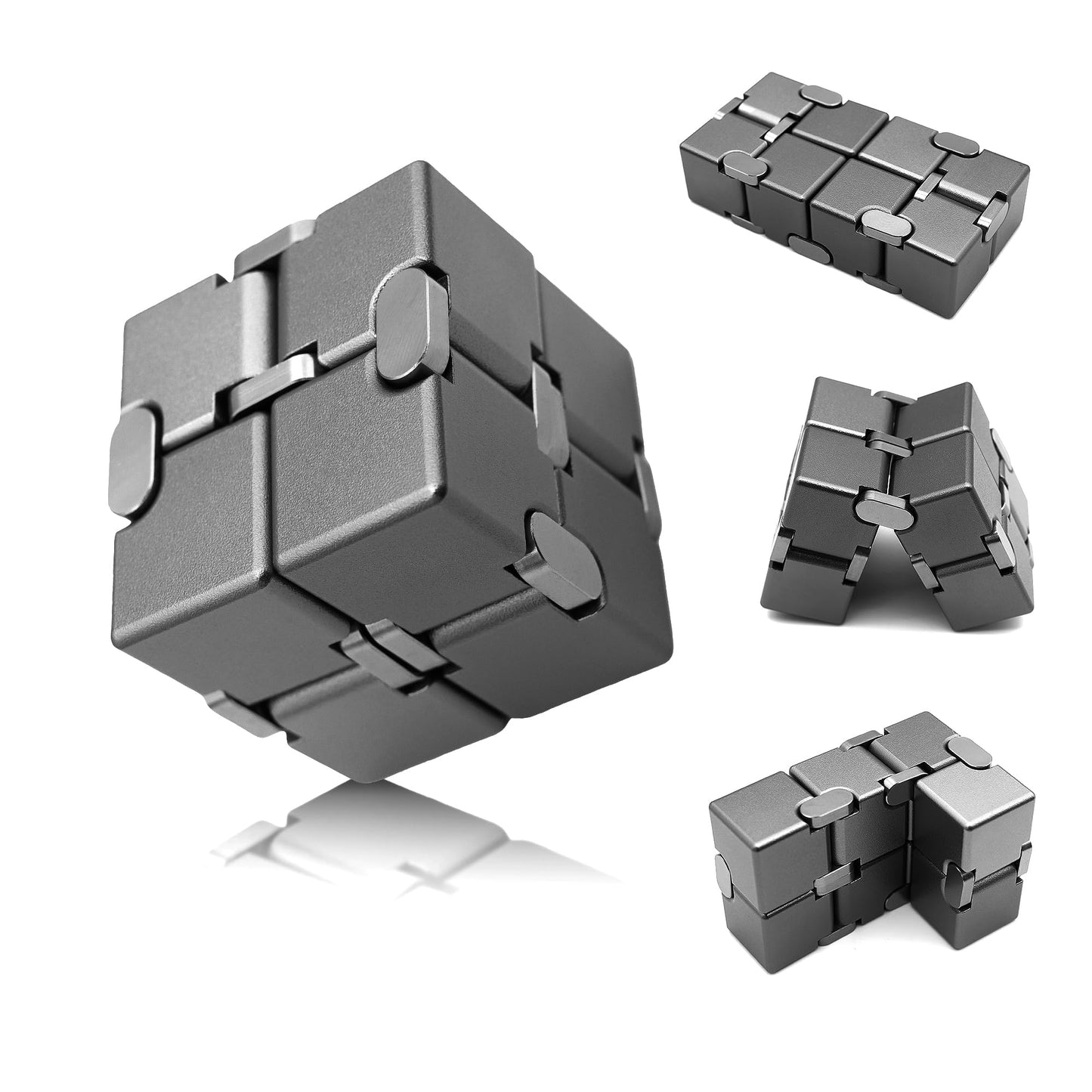 Metal Infinity Cube (Tactile Calm & Focus Support)