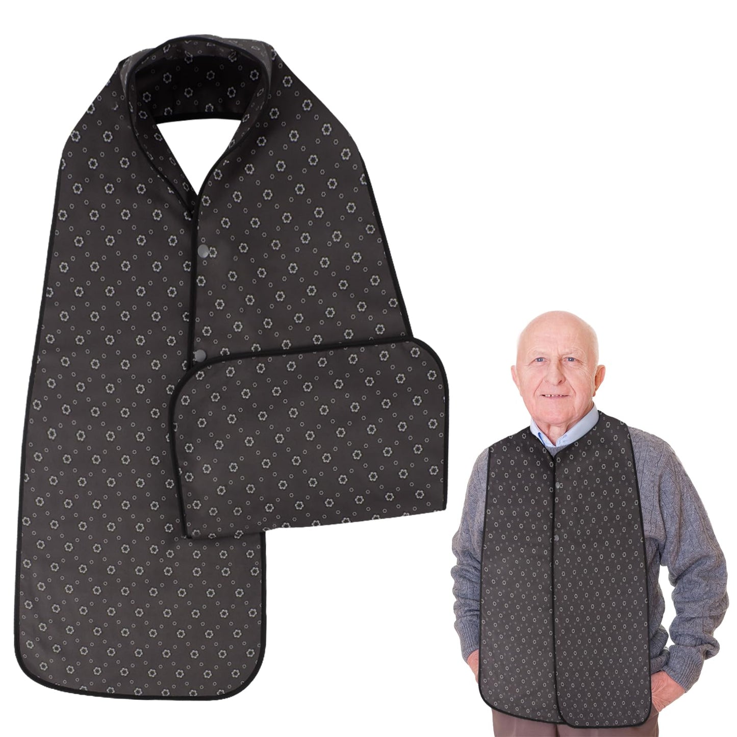 Adult Protective Bib Scarf (Mealtime Support & Clothing Protection)