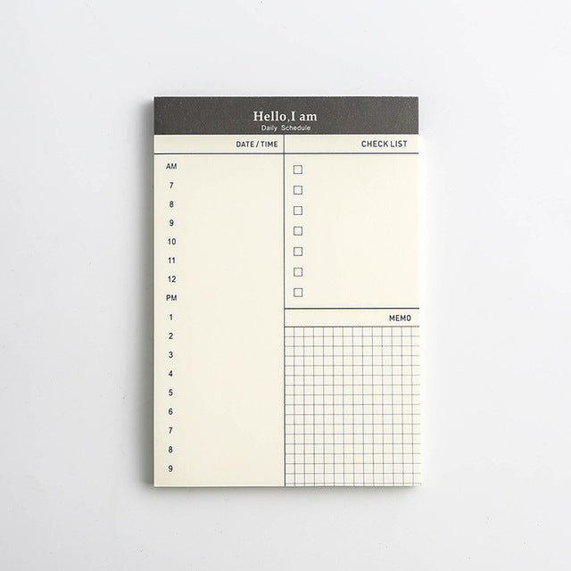 Visual Planning Memo Pad (Routine & Organization Support)