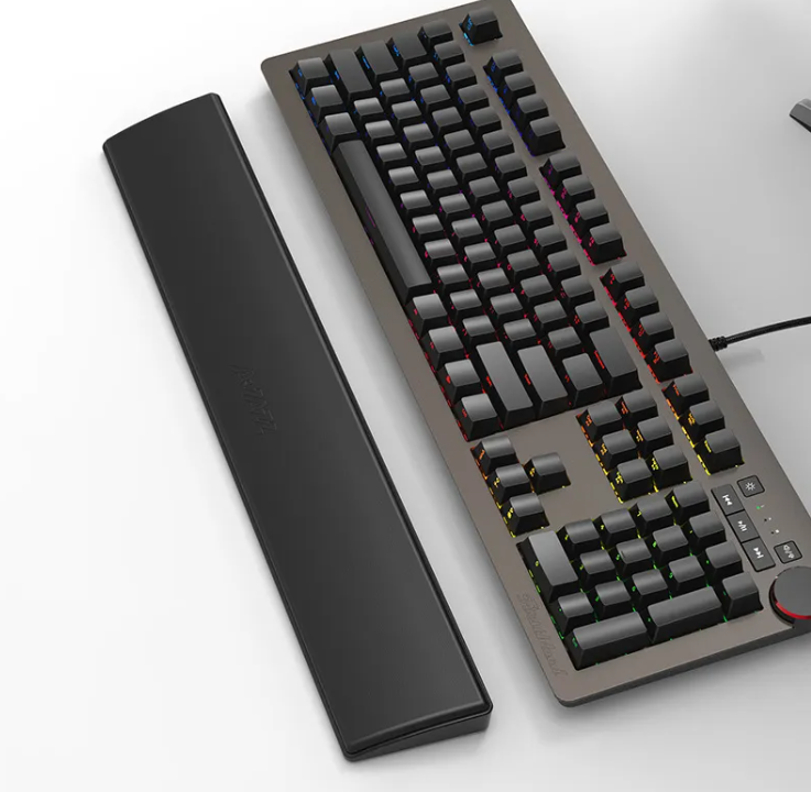 Leather Keyboard Wrist Rest Pad (Desk Comfort & Wrist Support)