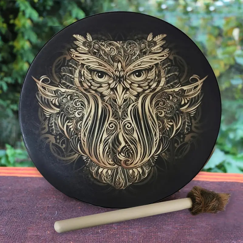 Siberian Owl Meditation Drum (Calm & Regulation Support)