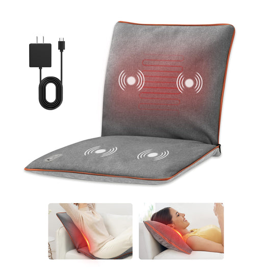 Comfier Heated Vibration Massage Chair Pad (Back Comfort & Relaxation Support)