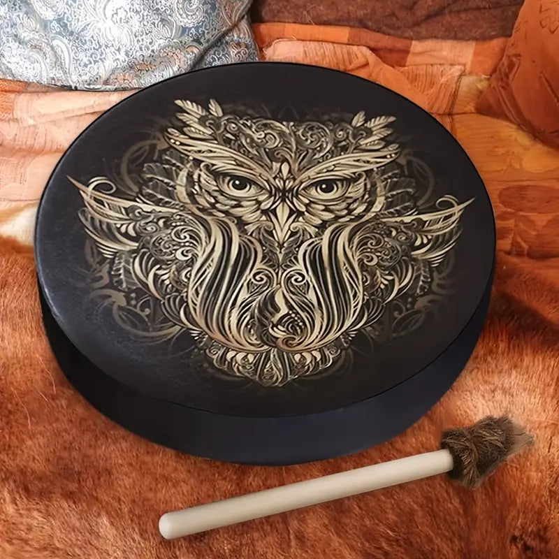 Siberian Owl Meditation Drum (Calm & Regulation Support)